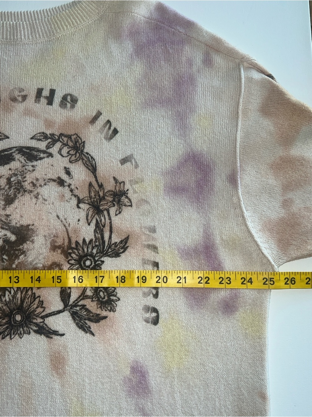 🆕 Free People Cosmos Graphic Pullover Field Of Flowers Combo XS Boho oversized - Picture 11 of 16